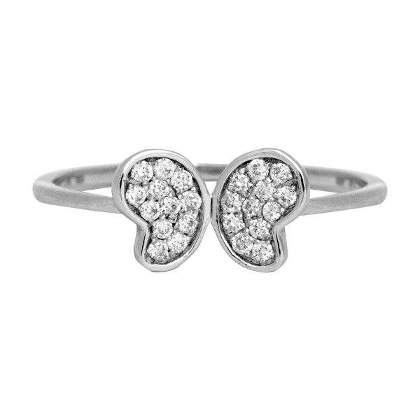 New 0.15 Carats Diamond Butterfly Ring