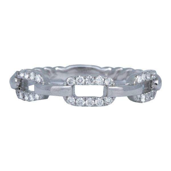 New 0.23 Carats Diamond Link Ring