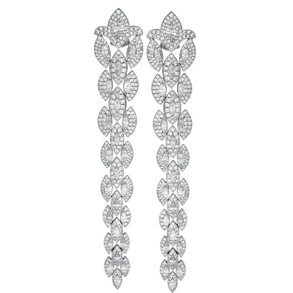 New 11.28 Carats Diamond Dangle Earrings