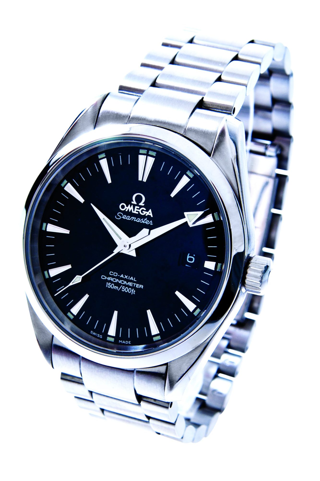 Pre-owned men’s Omega Seamster in stainless steel.