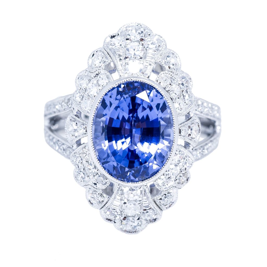 image of sapphire non-diamond engagement rings 