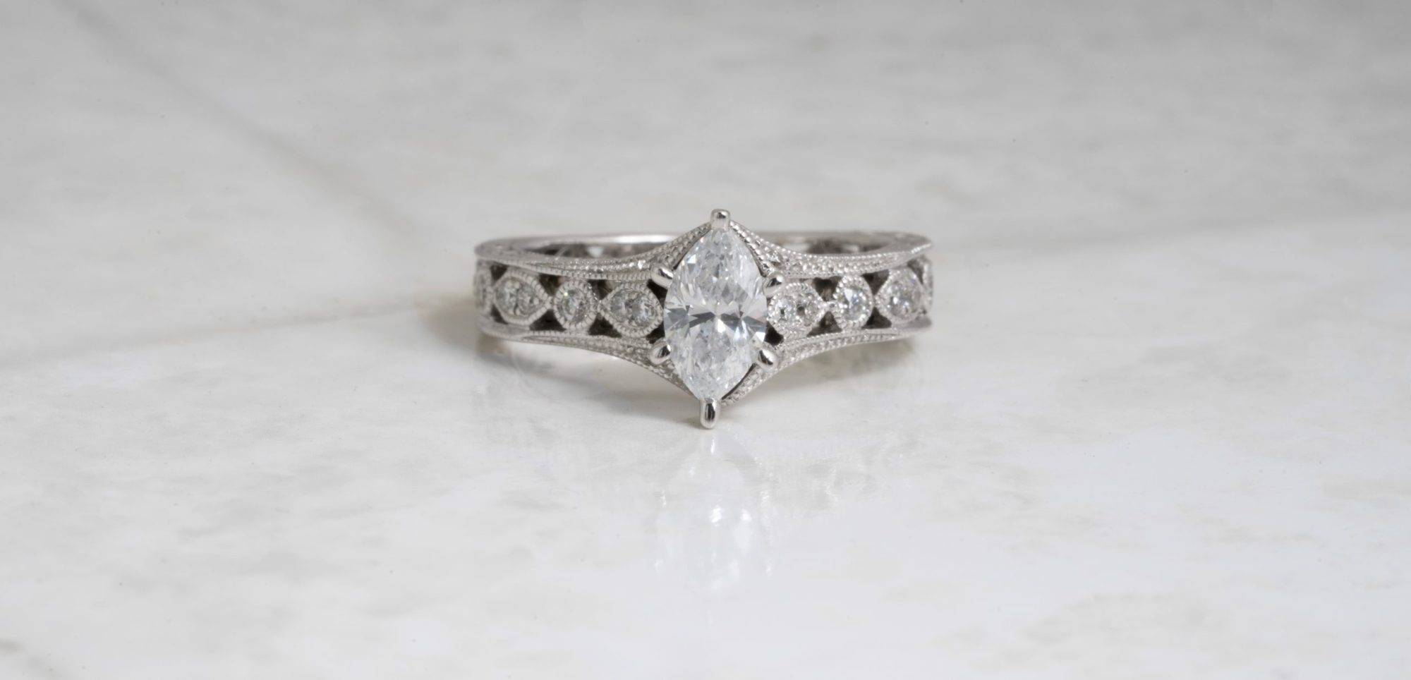 image of marquise engagement ring