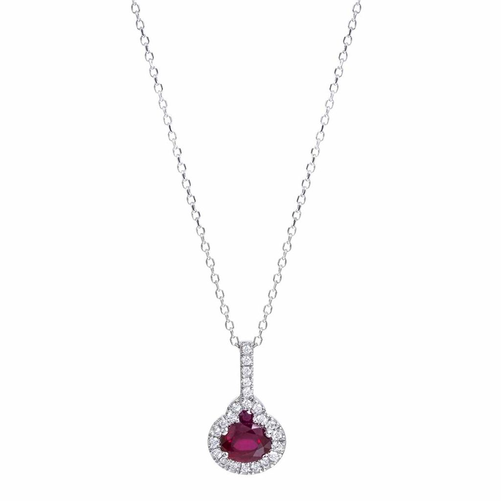 image of ruby necklace july birthstone