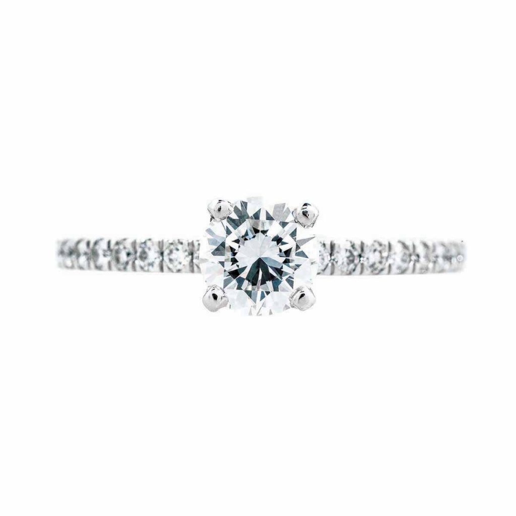 image of solitaire engagement ring