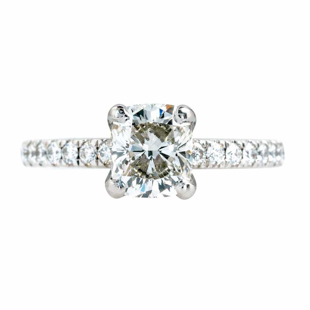 image of pave ring classic engagement ring styles