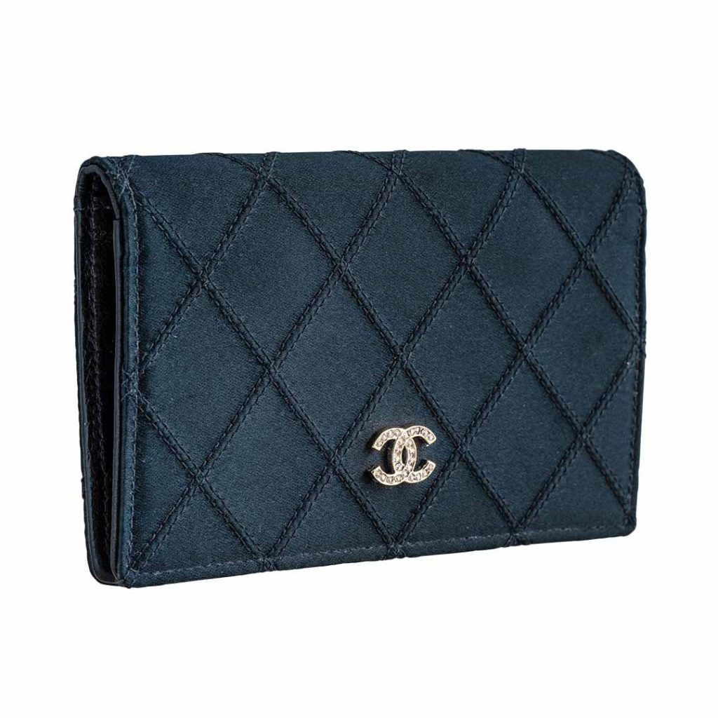 Vintage Chanel logo button wallet.