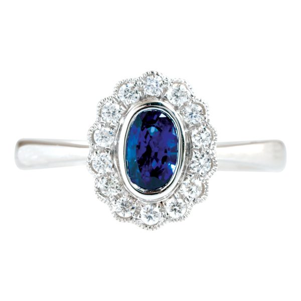 New Madison L 0.87 CTW Sapphire & Diamond Ring