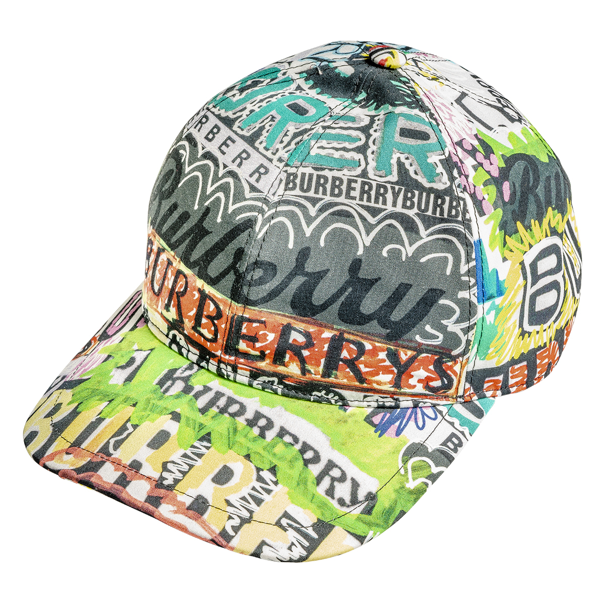 Vintage Burberry Graffiti snapback hat.