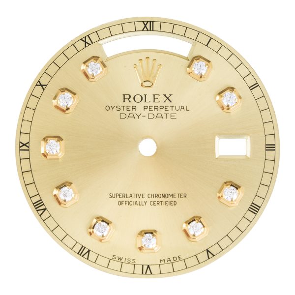 Custom Diamond Dial for Rolex Day-Date Watch