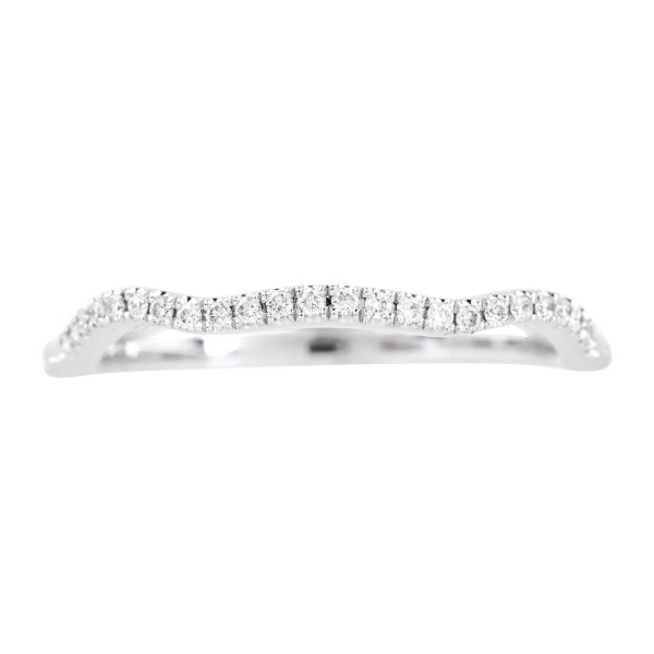 New Venetti 0.12 CTW Diamond Curved Anniversary Band