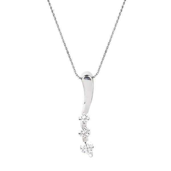 New 1.00 CTW Diamond Drop Pendant