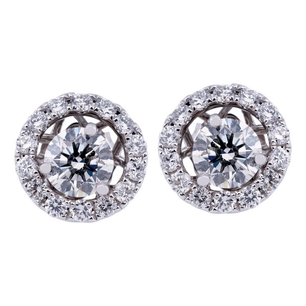 Vintage 1.43 CTW Diamond Earrings with Jackets