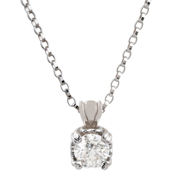 New 0.43 CT Diamond Pendant