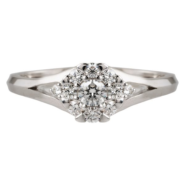 Vintage 0.41 CTW Diamond Cluster Ring