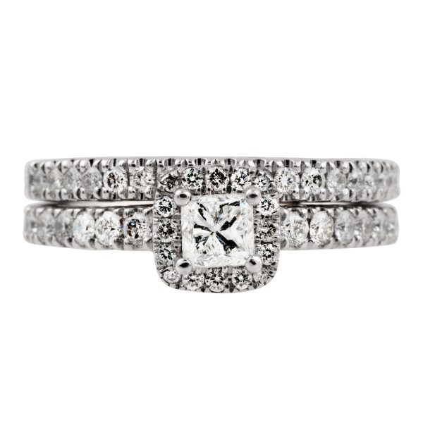 Vintage 1.01 CTW Diamond Wedding Set