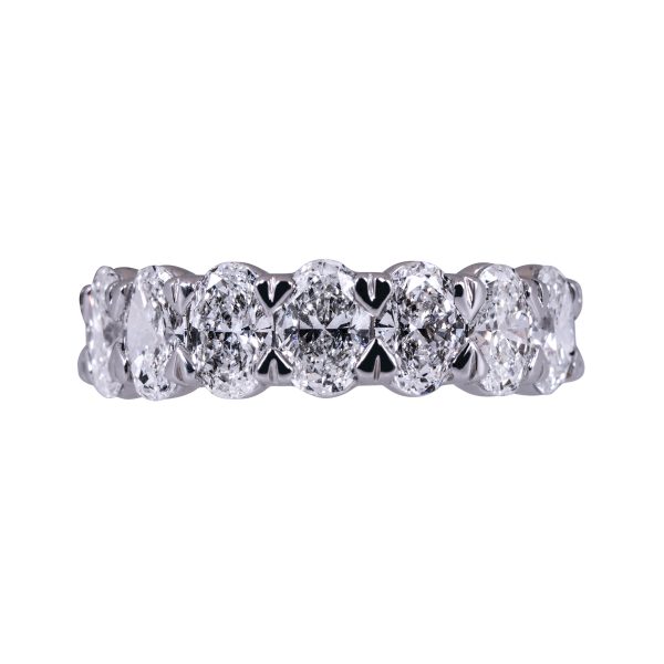 New 3.50CTW Lab-Grown Oval Diamond 7-Stone Band