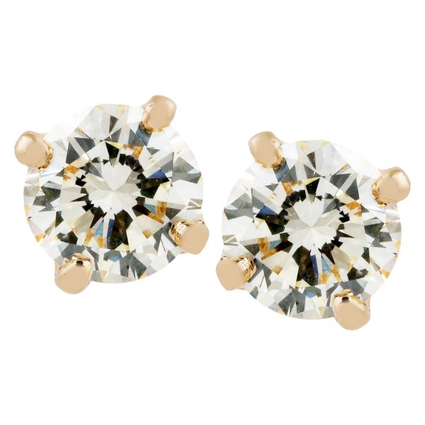 Vintage 0.80 CTW Diamond Stud Earrings