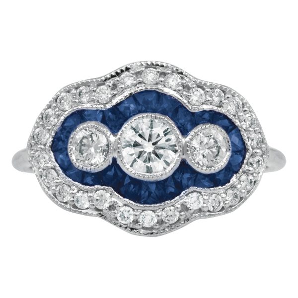 New Venetti 1.58 CTW Diamond & Sapphire Ring