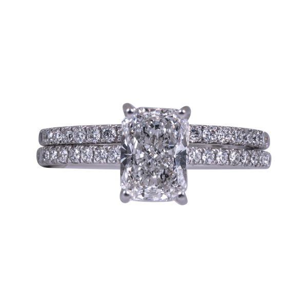 New 2.03 CTW Lab-Grown Diamond Under-Halo Wedding Set