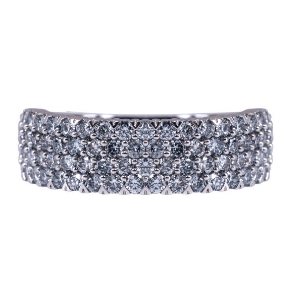 New 1.20 CTW Lab-Grown Diamond 4-Row Wide Band