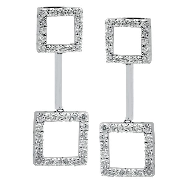 Vintage 0.72 CTW Diamond Drop Earrings