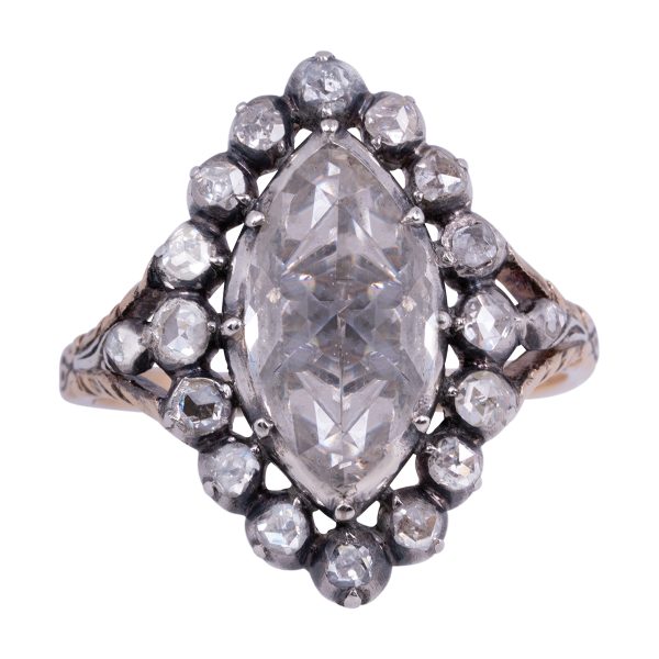 Antique Georgian 2.25 CTW Marquise Diamond Ring