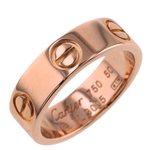 Vintage rose gold Cartier LOVE ring.