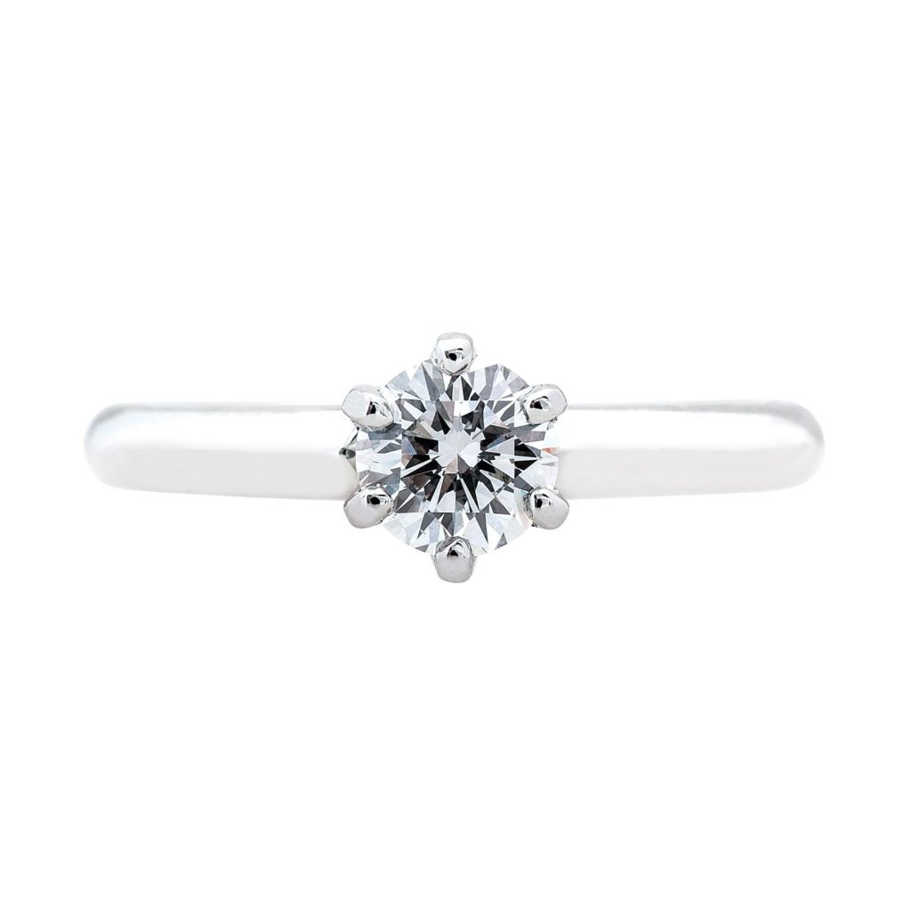 Image of solitaire engagement ring