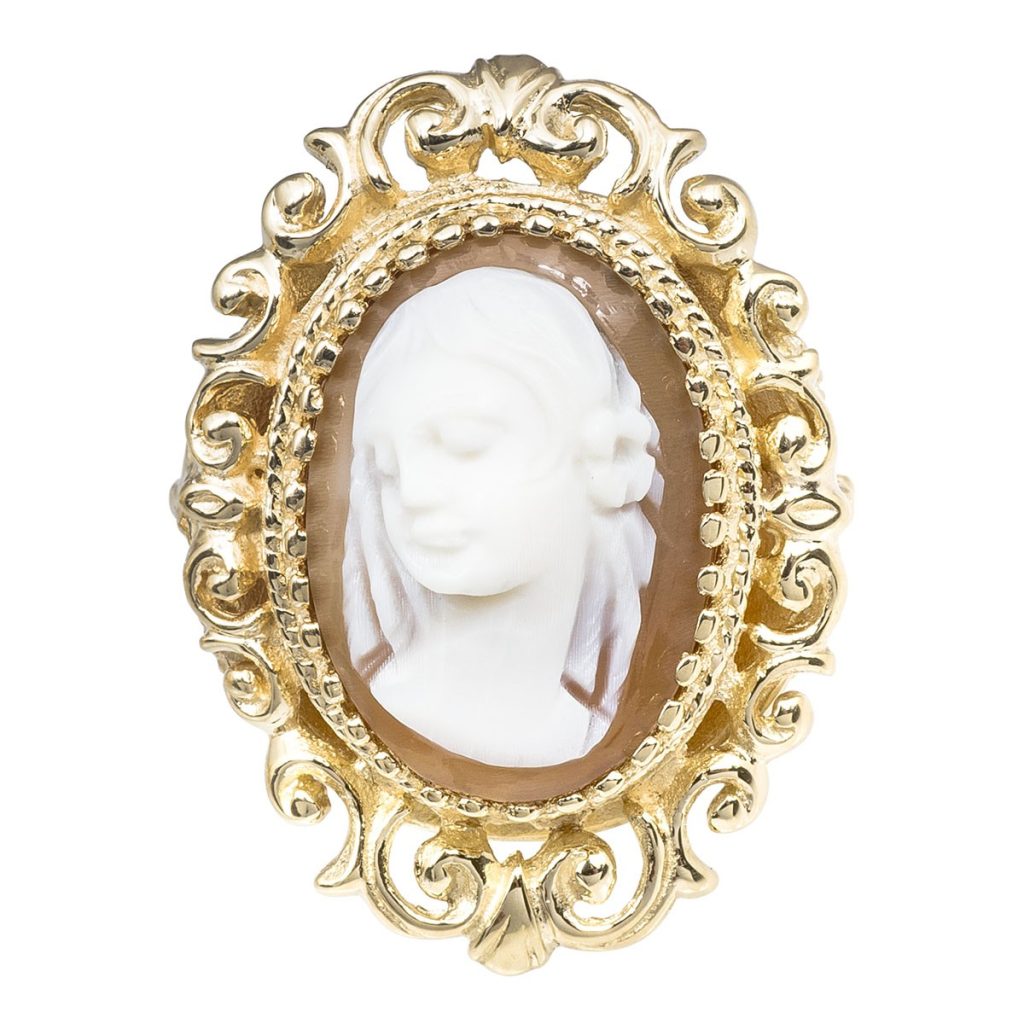 Antique cameo brooch.