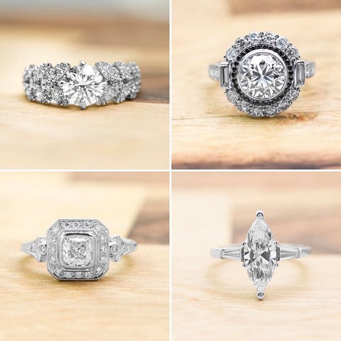 4 engagement rings.