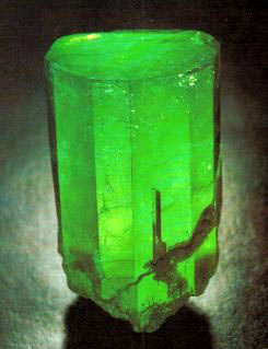 The Guinness Emerald Crystal displayed on a black background.