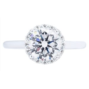 popular halo engagement ring setting