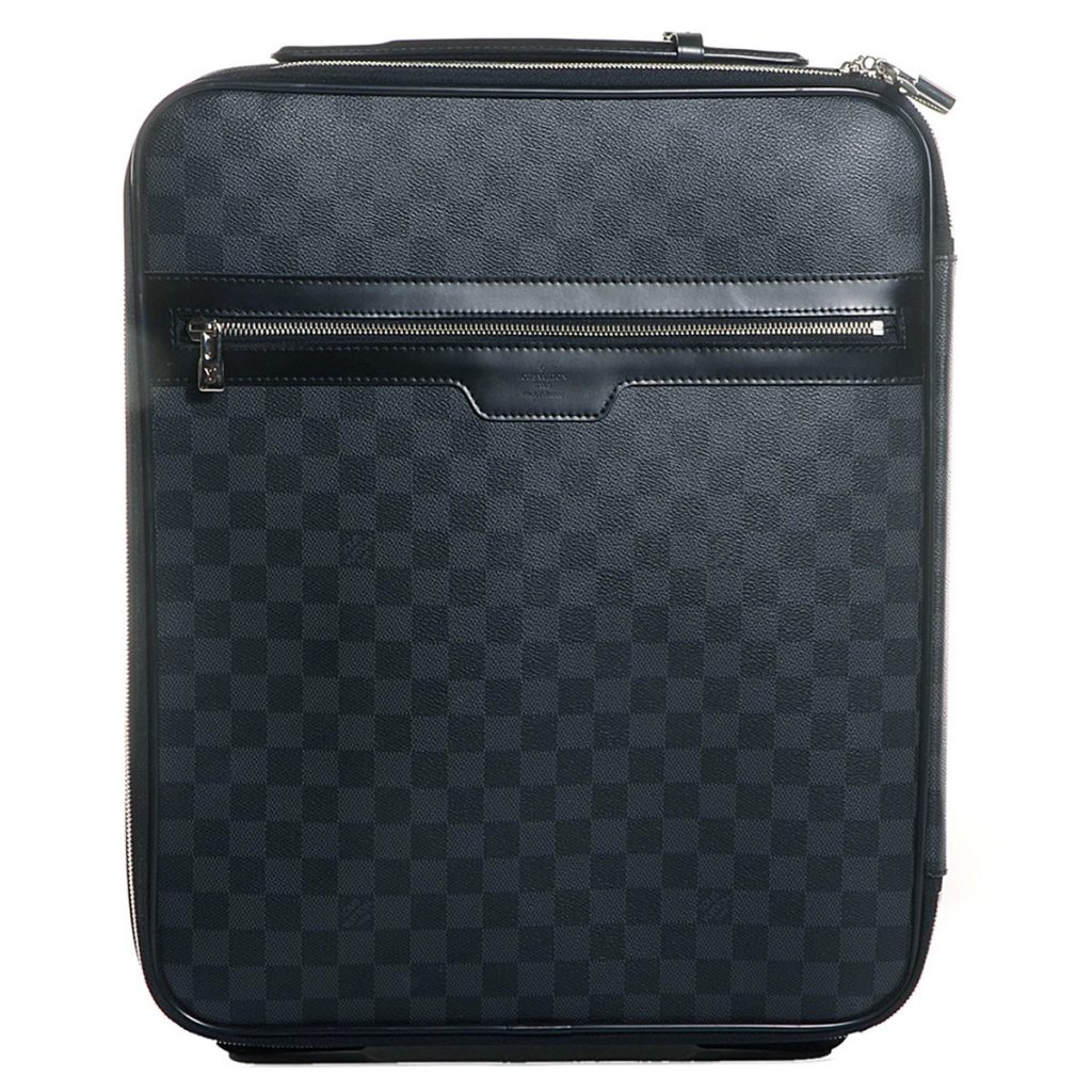 Vintage men’s Louis Vuitton Damier suitcase in graphite.