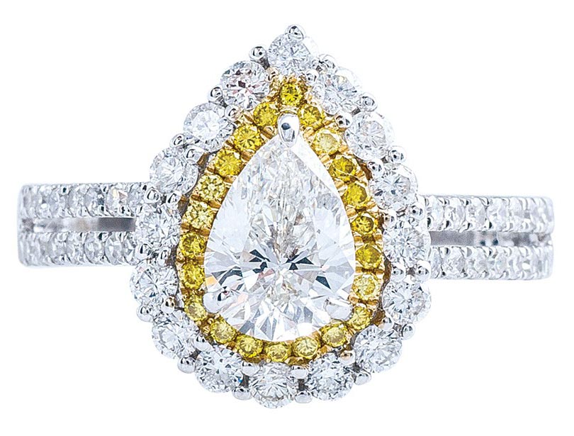 pear-cut-white-and-yellow-diamond-double-halo-engagement-ring