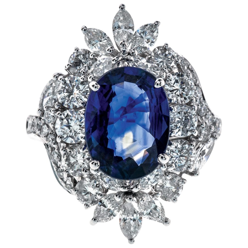 image of blue sapphire ring