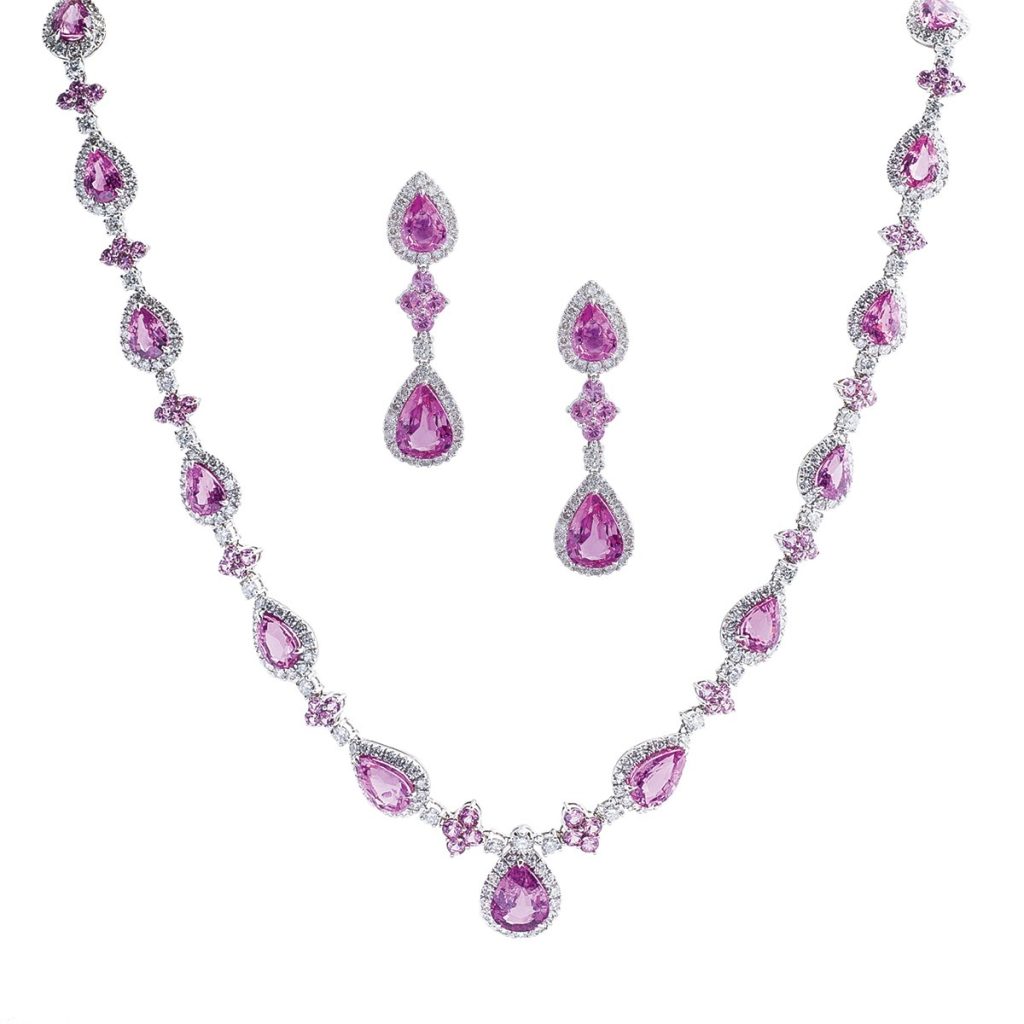 image of pink sapphire jewelry september birthstone