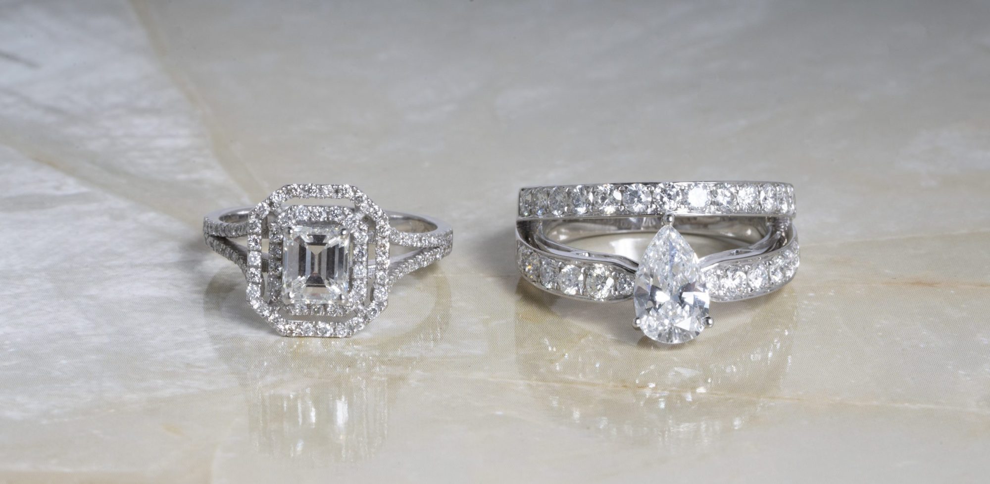 image of split shank engagement rings