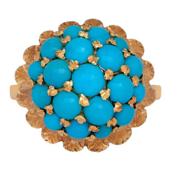 turquoise cluster ring