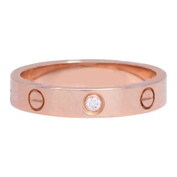 Rose gold Cartier Love ring