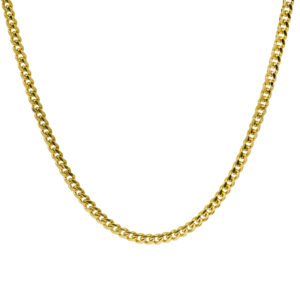 yellow gold cuban link necklace